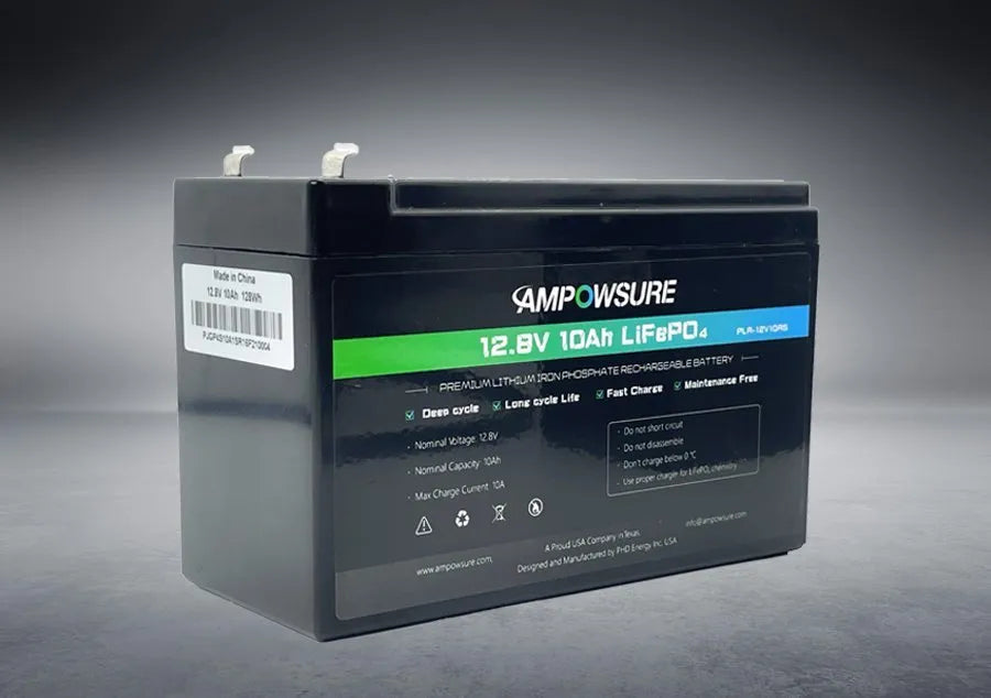 Ampowsure - 12V10AH Lithium Battery (LiFeP04)