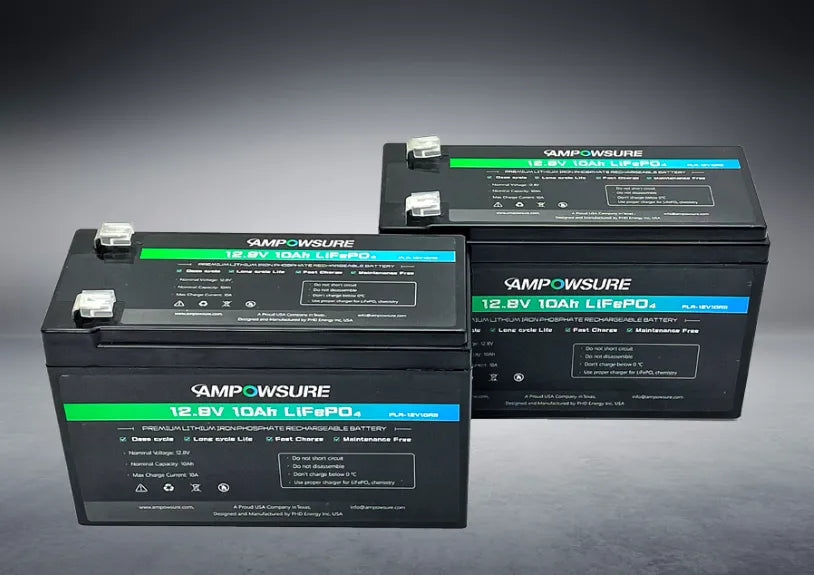 Ampowsure - 12V10AH Lithium Battery (LiFeP04)