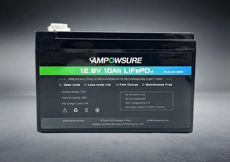 Ampowsure - 12V10AH Lithium Battery (LiFeP04)